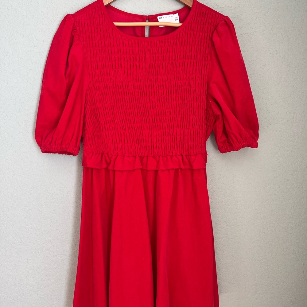 ASOS Red Smock Mini Dress